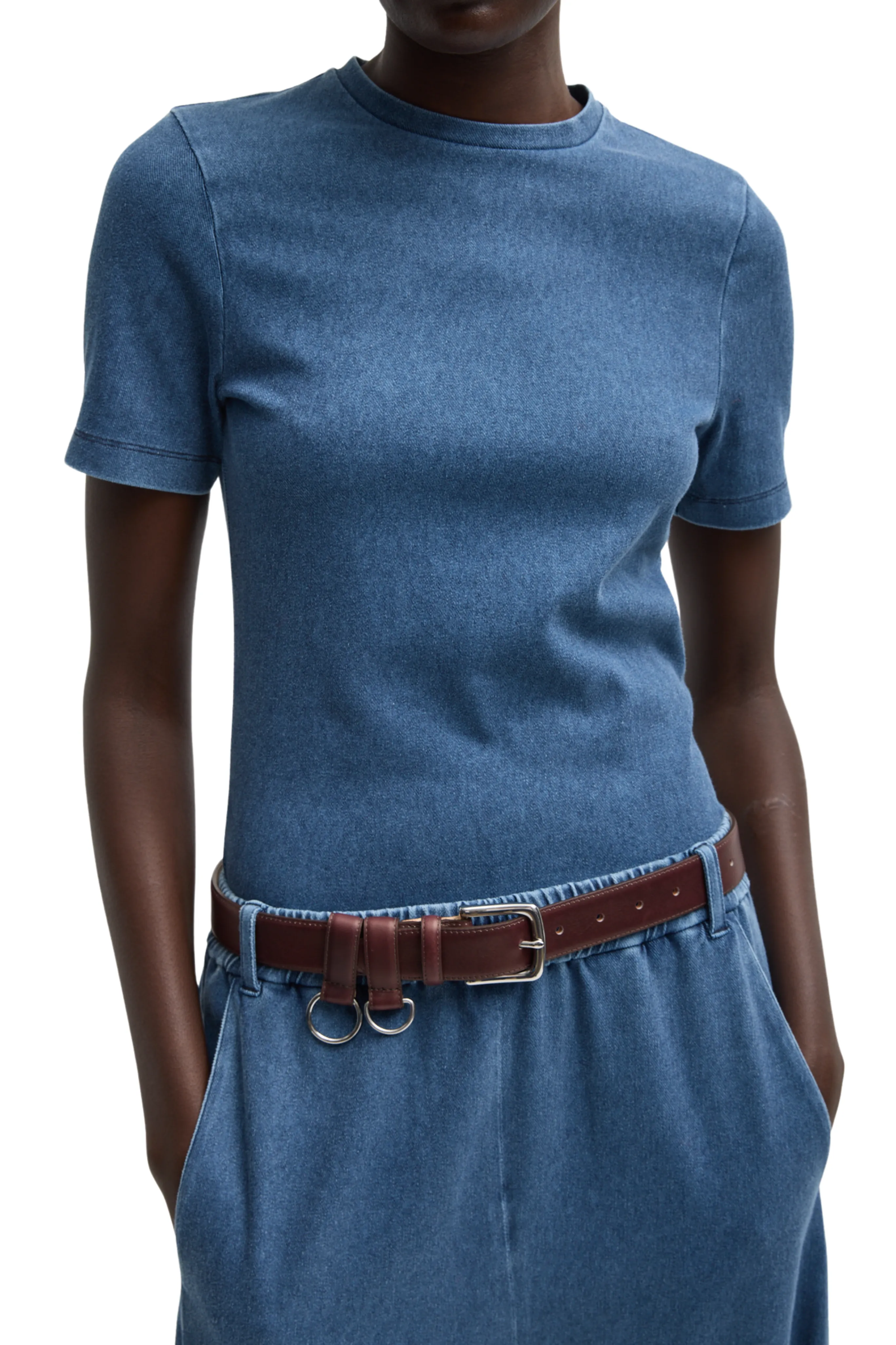 Stretch Denim Baby Tee All Time Fit Anti Odor Fabric Treatment