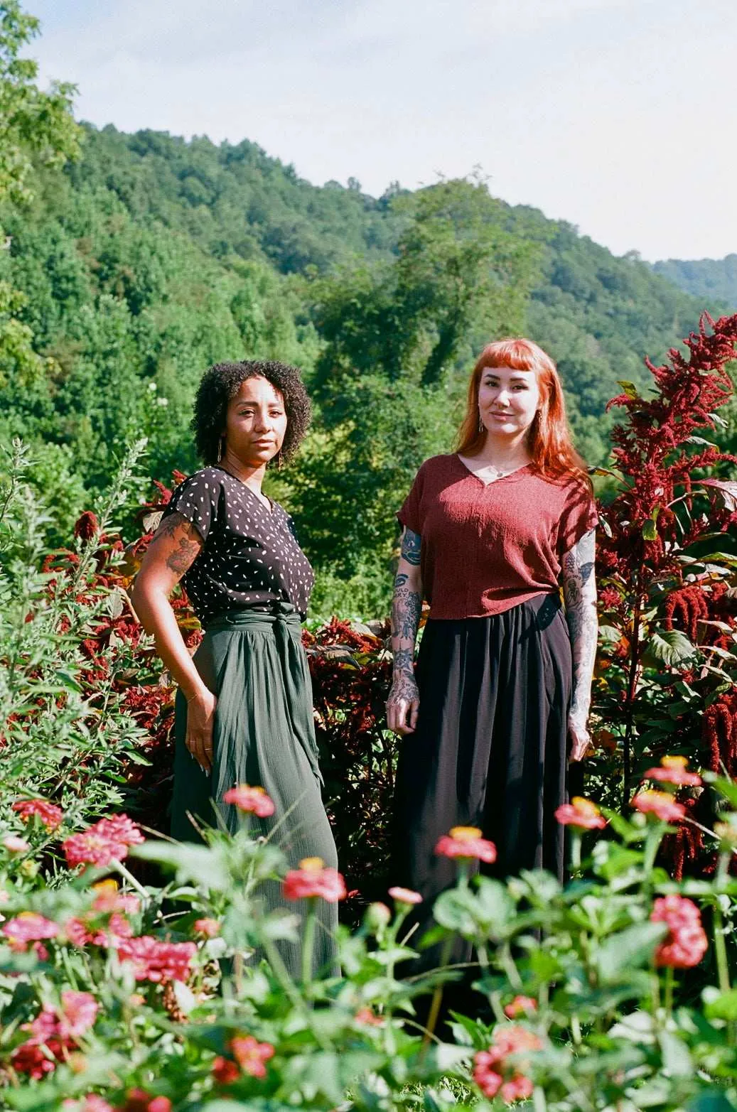 Maxi Wrap Skirt in Emerald Crepe StainRepellentCoating Machine Washable Fabric