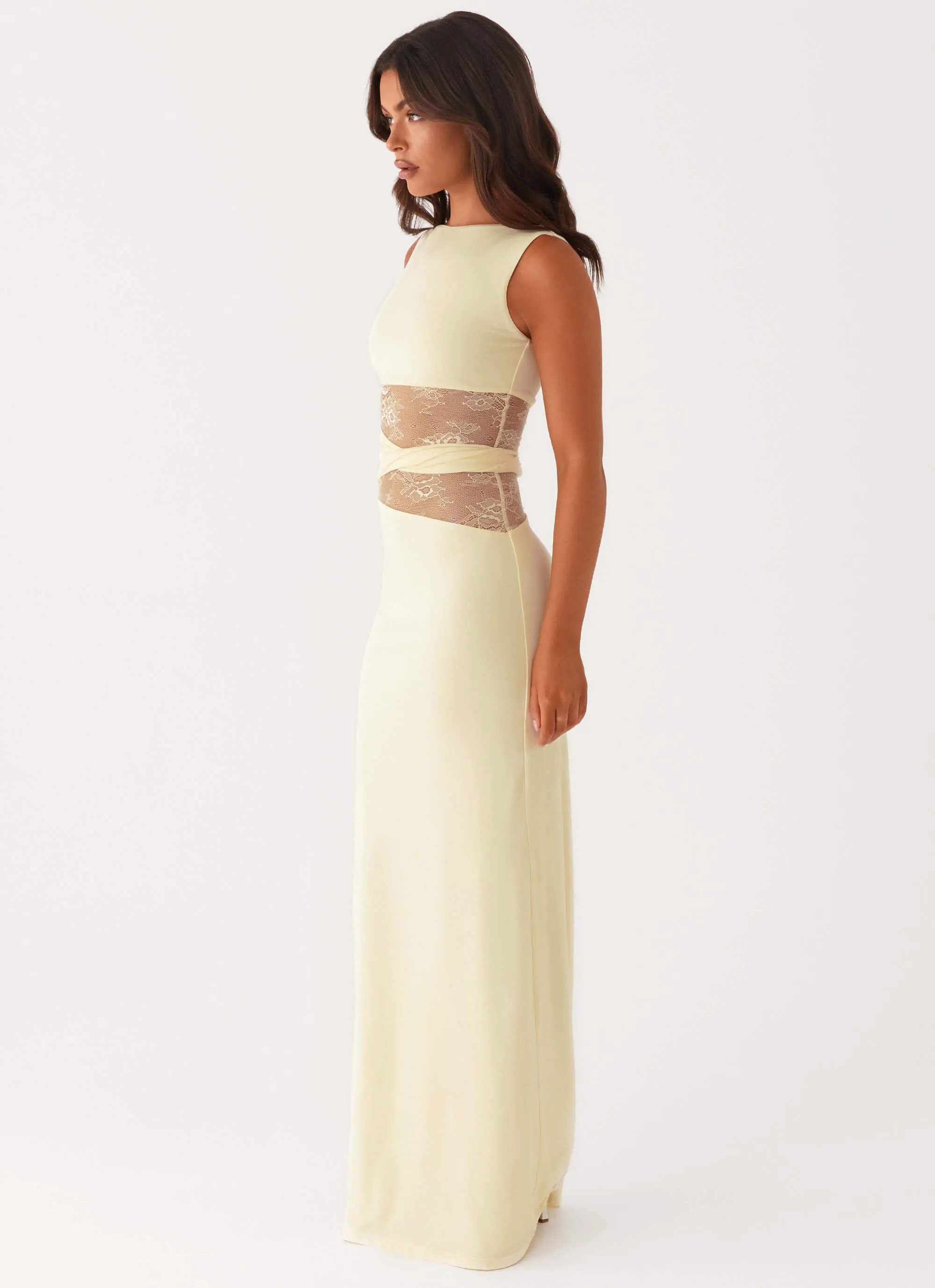 Street Motion Light Coral Karma Maxi Dress - Yellow