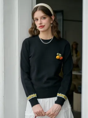 ??Final Sale??Zora Round Neck Sweater MultiFunctional Pocket Placement