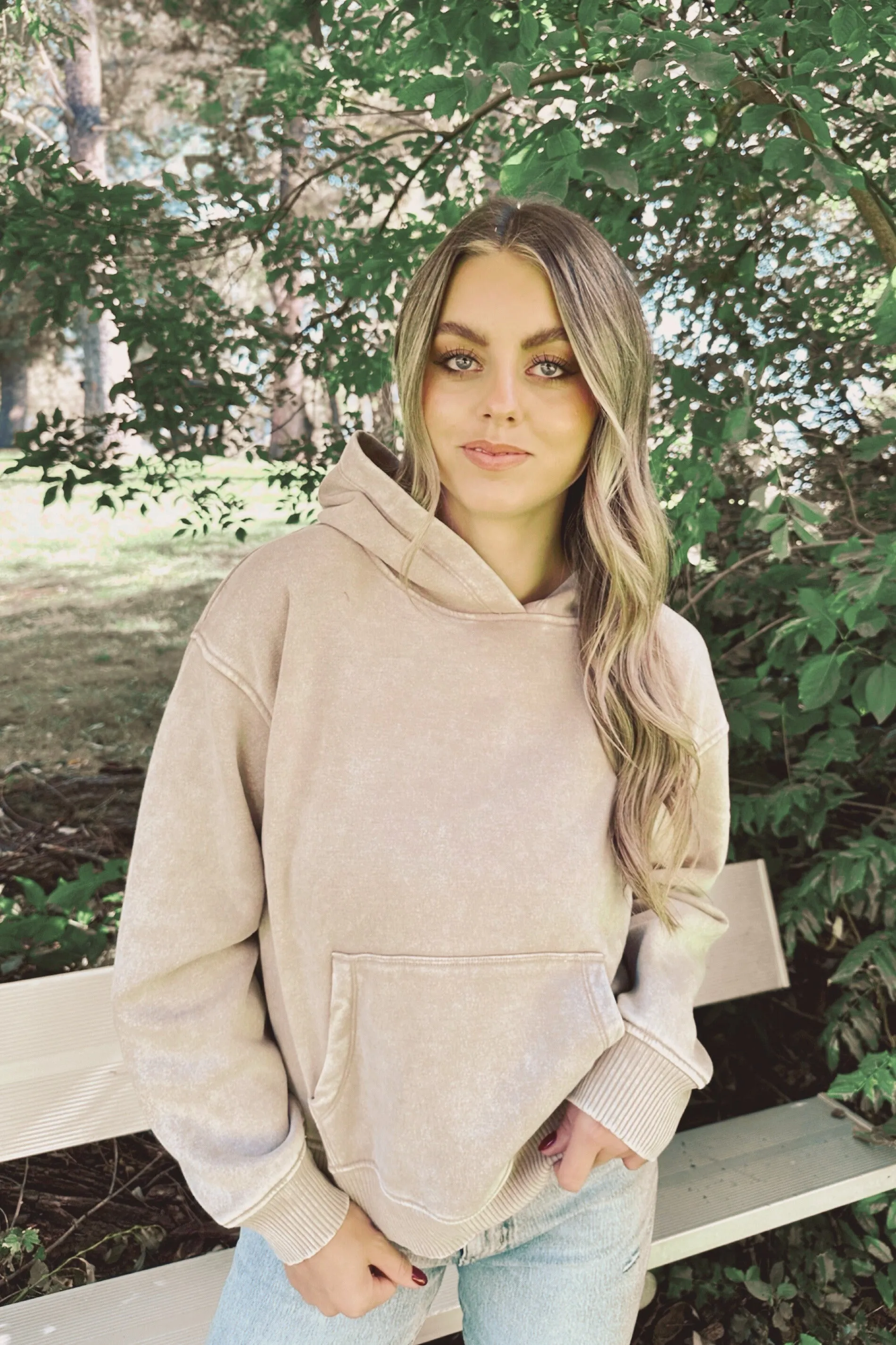 Cuddle Up Hoodie Curved Hem Design Anti Bacterial Layer