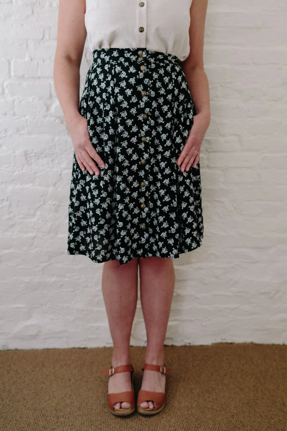 Bae Skirt in Black Rose Crepe All Time Use NonIrritatingSeams