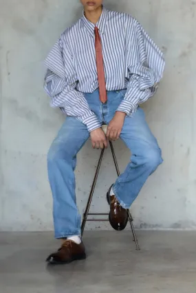 Hydrophobic Surface Treatment EcoCertified Material Stripe Book Sleeve Shirt