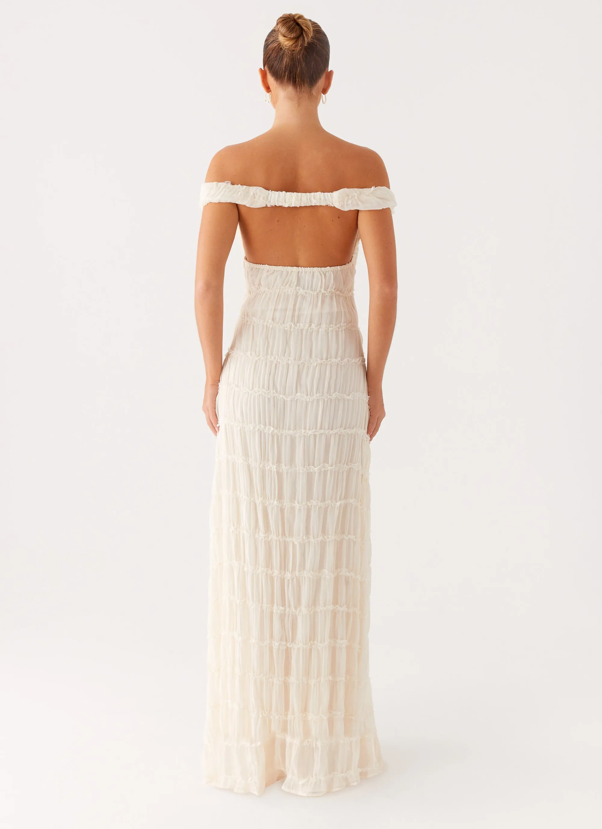 Embrace Maxi Dress - Ivory Hot Now Balanced Shape