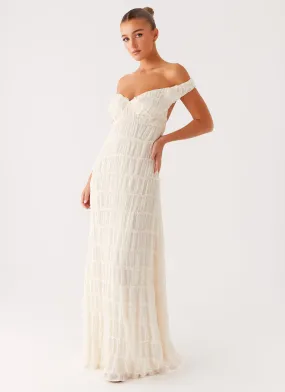 Abrasion-resistant Embrace Maxi Dress - Ivory
