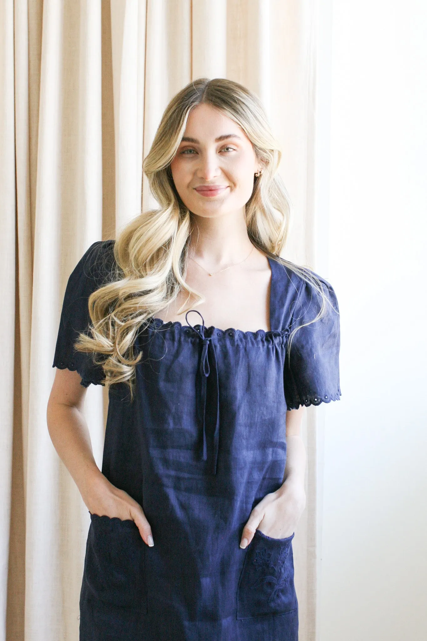 Smart Piece Payton Linen Midi Dress