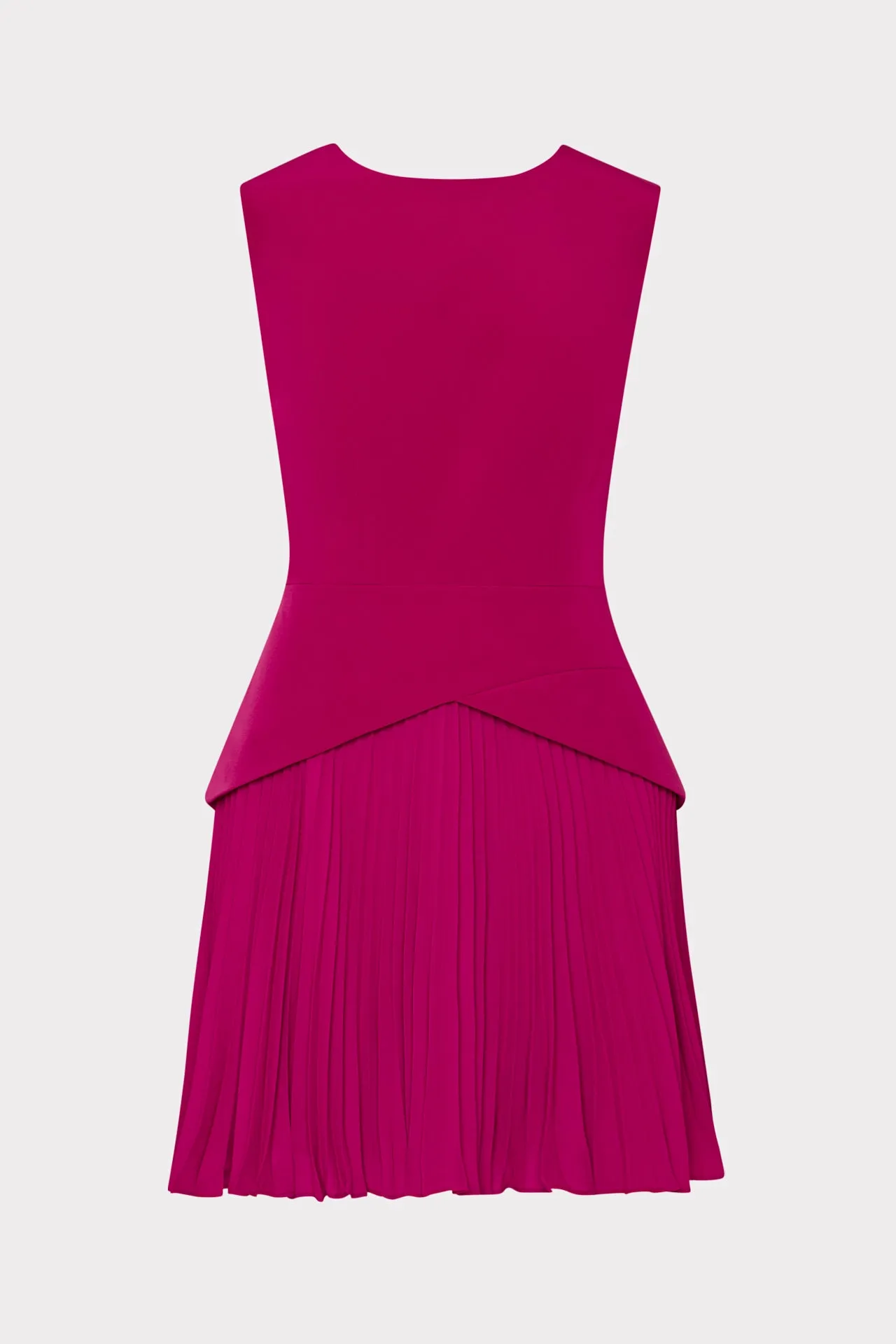 Haddy Pleated Mini Dress Color-Blocked Modern Look