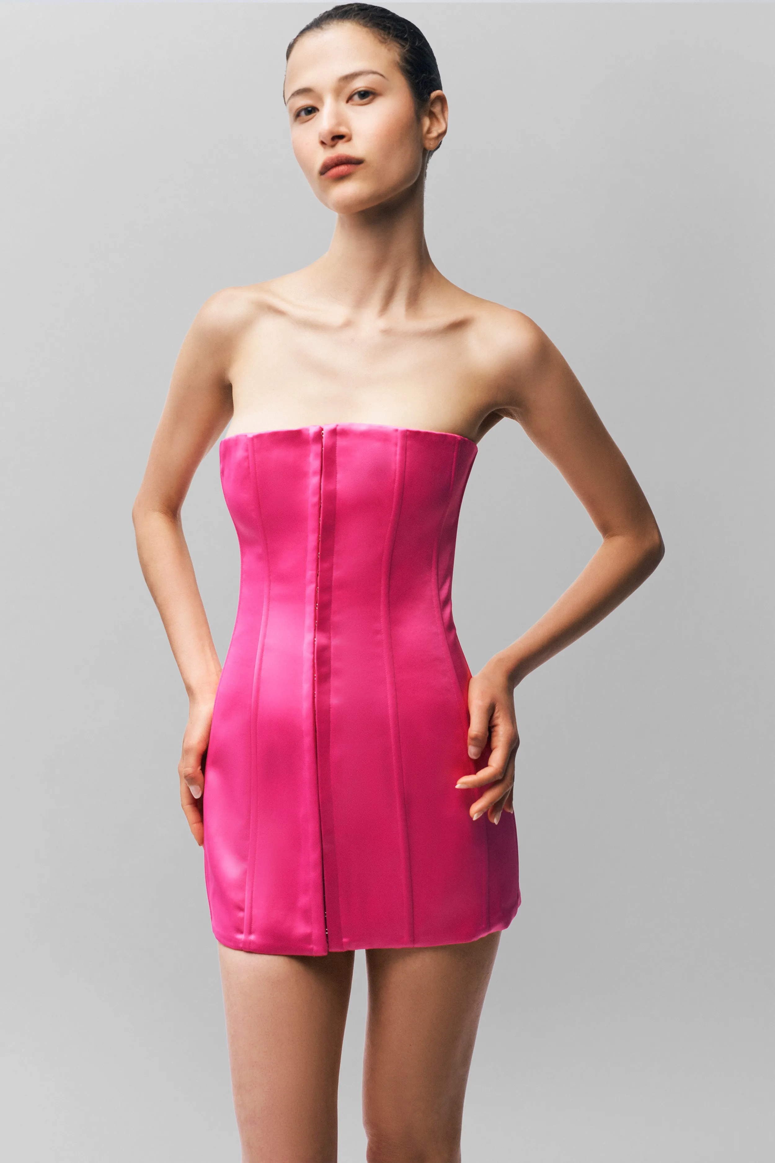 Satin Corset Dress Cool Elegance