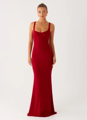 Summer Ready Free Step Safiya Maxi Dress - Maroon