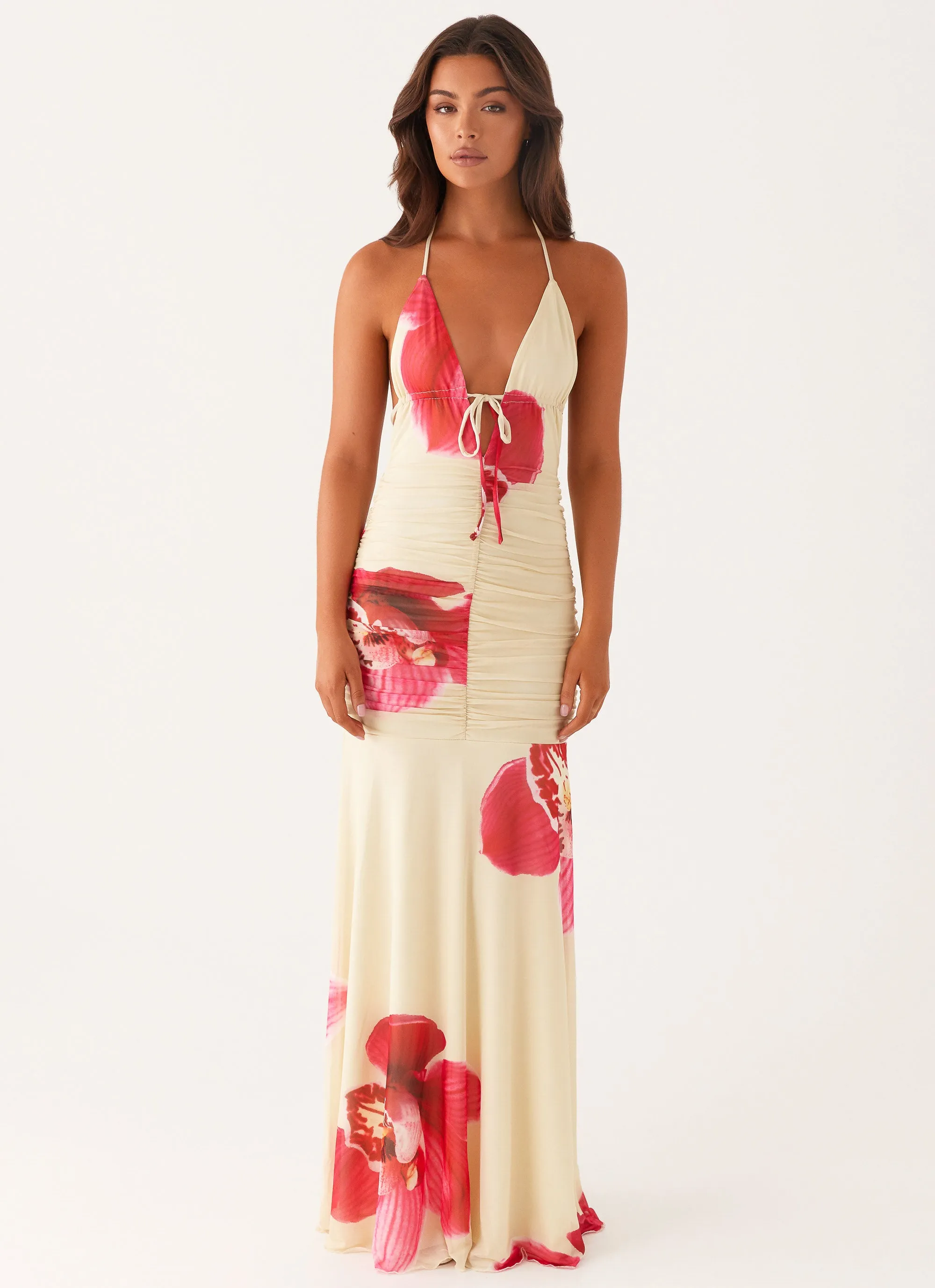 Hollywood Maxi Dress - Orchid Yellow Shared Glow
