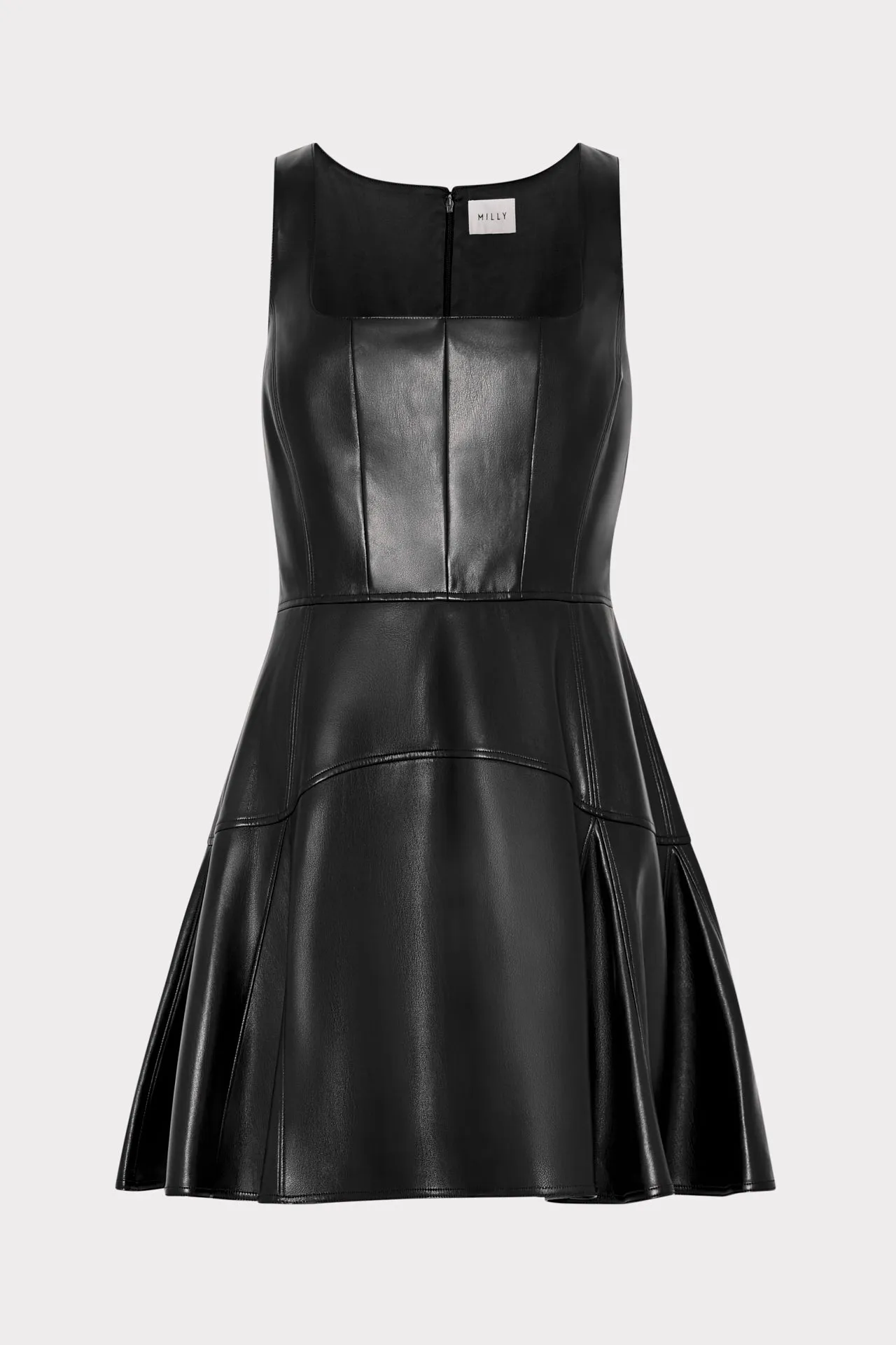 Sharp Design Day Chic Vegan Leather Mini Dress