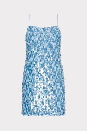 Colette Sequins Beaded Mini Dress Brunch Tone