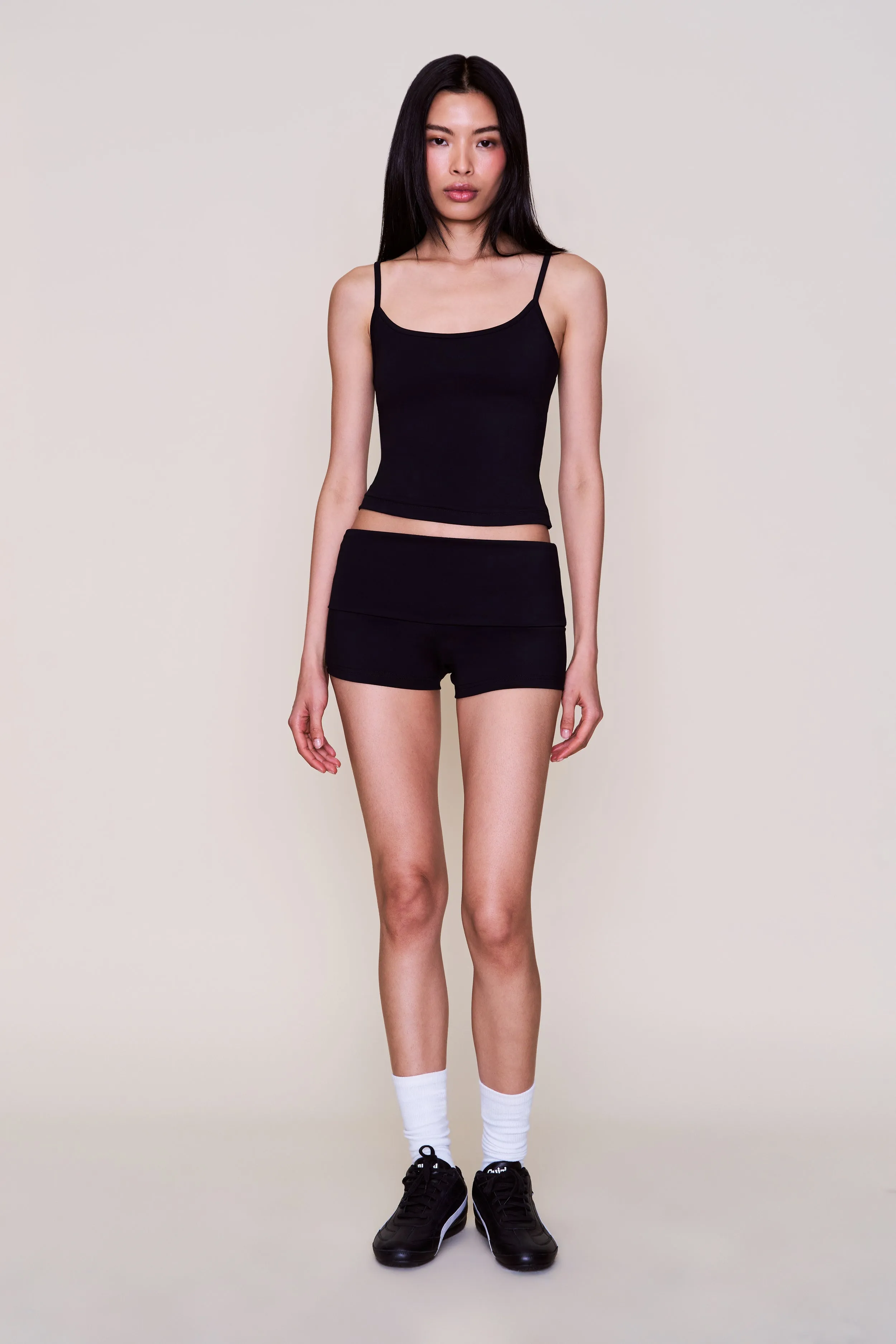 Fashionable Look Body Fold-Over Micro  Short