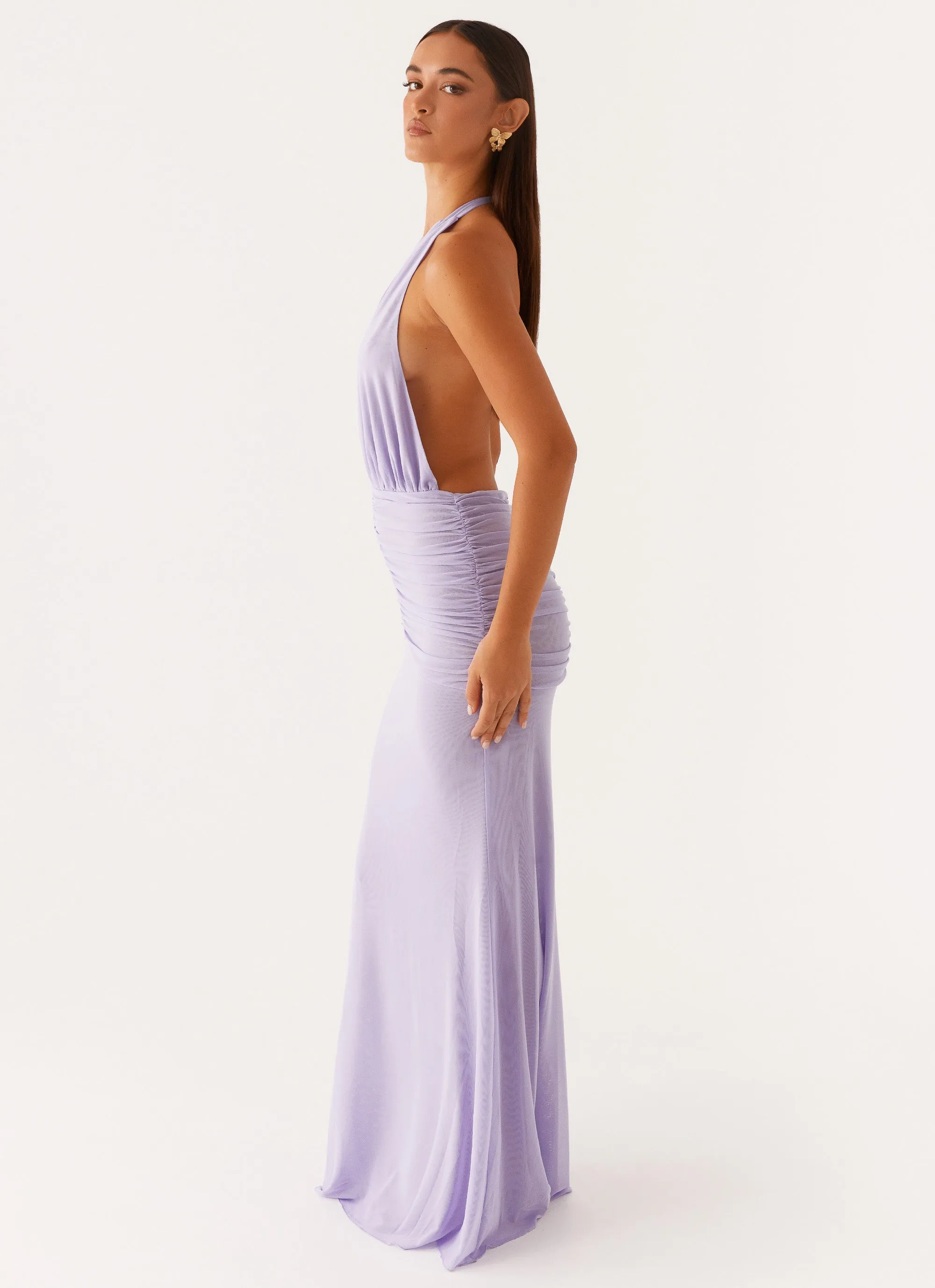 Places To Be Maxi Dress - Lilac Built-In-Slip Airy Fit