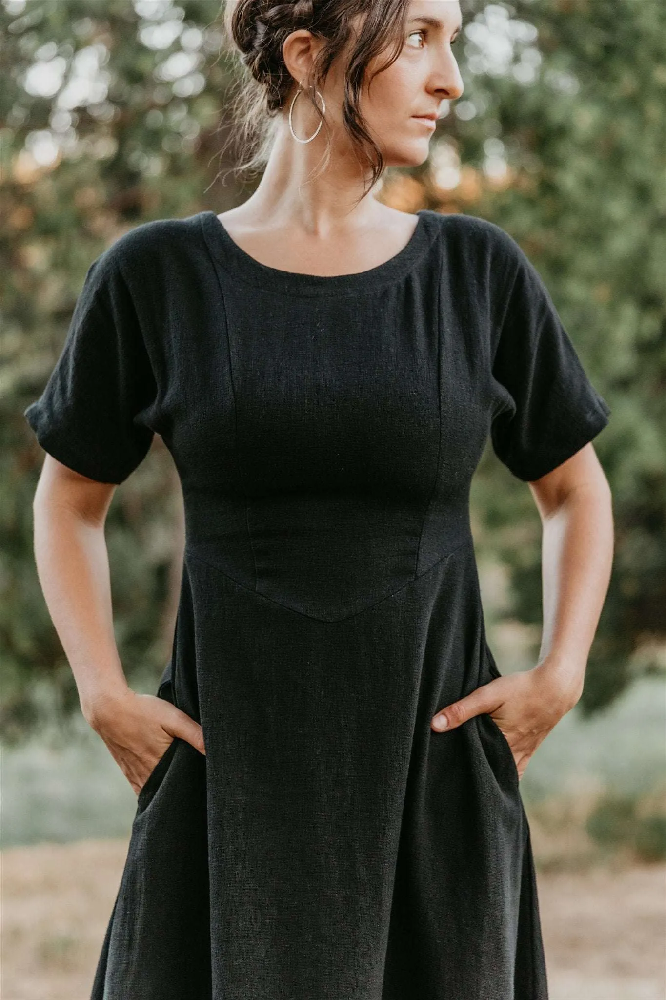 Neutral Cut Bella Dress in Black