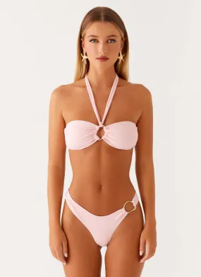 Moisture wicking Minimalist Swim Kivara Bikini Bottoms - Pink