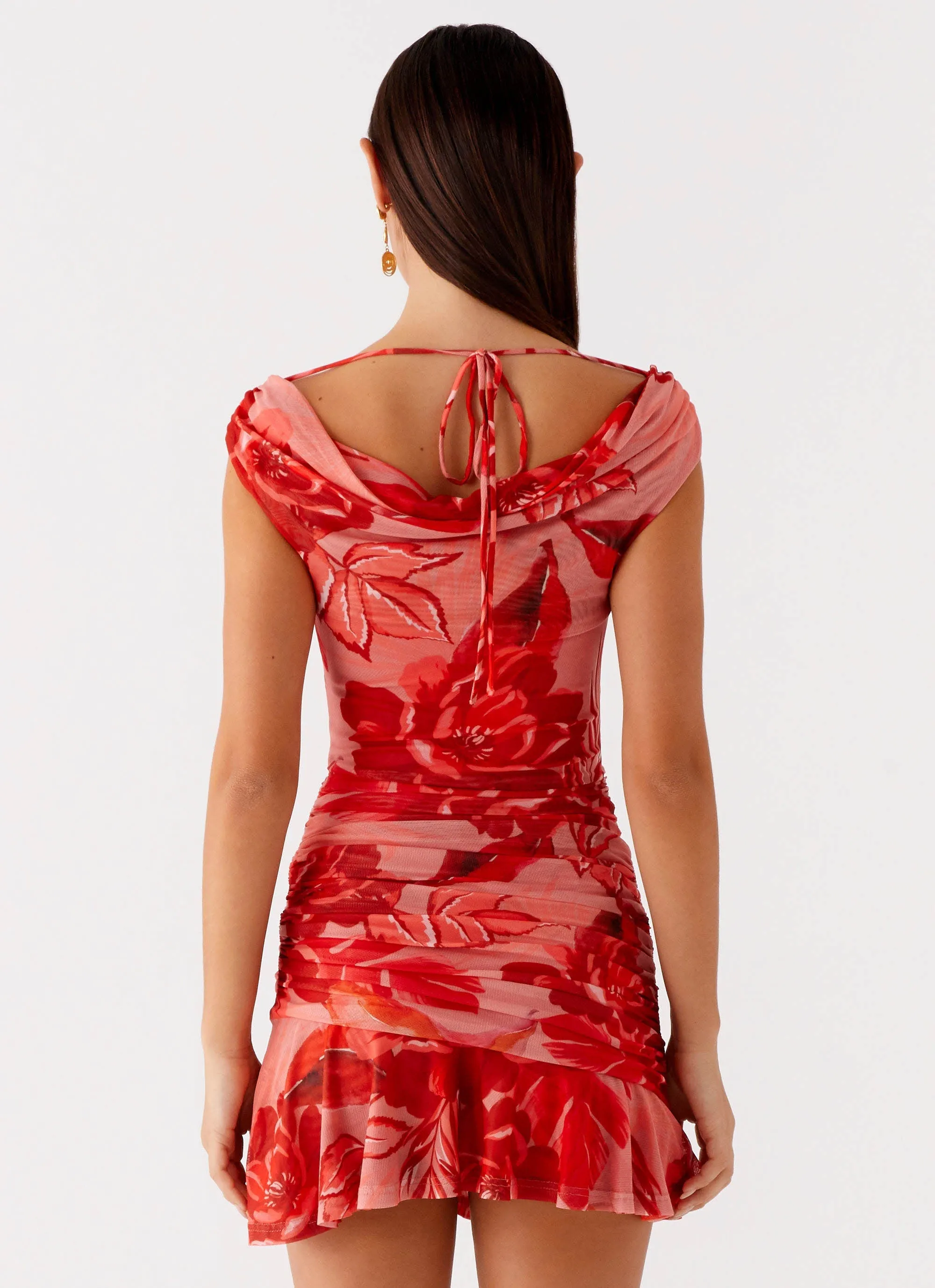 Light Motion Cait Mini Dress - Sicily Sunsets Print