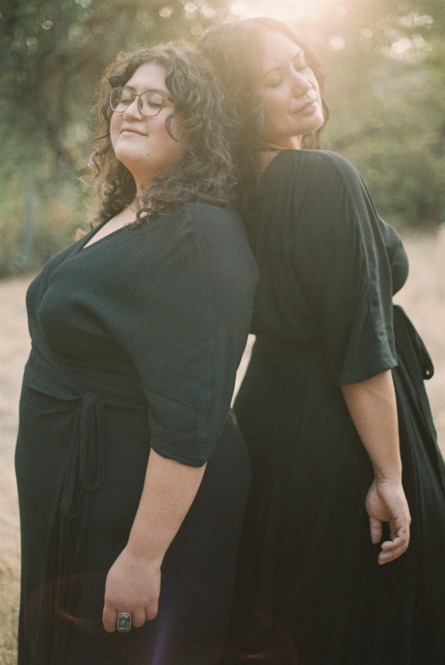 Effortless Touch Diana Dress in Black Crepe