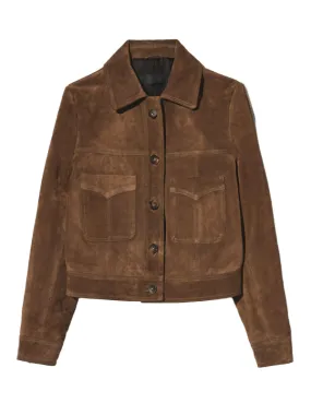 Nightwear Susannah Suede Jacket in Hazelnut