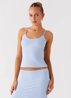 Garrix Bead Cami Top - Baby Blue FlexibleCuffs Elegant Look