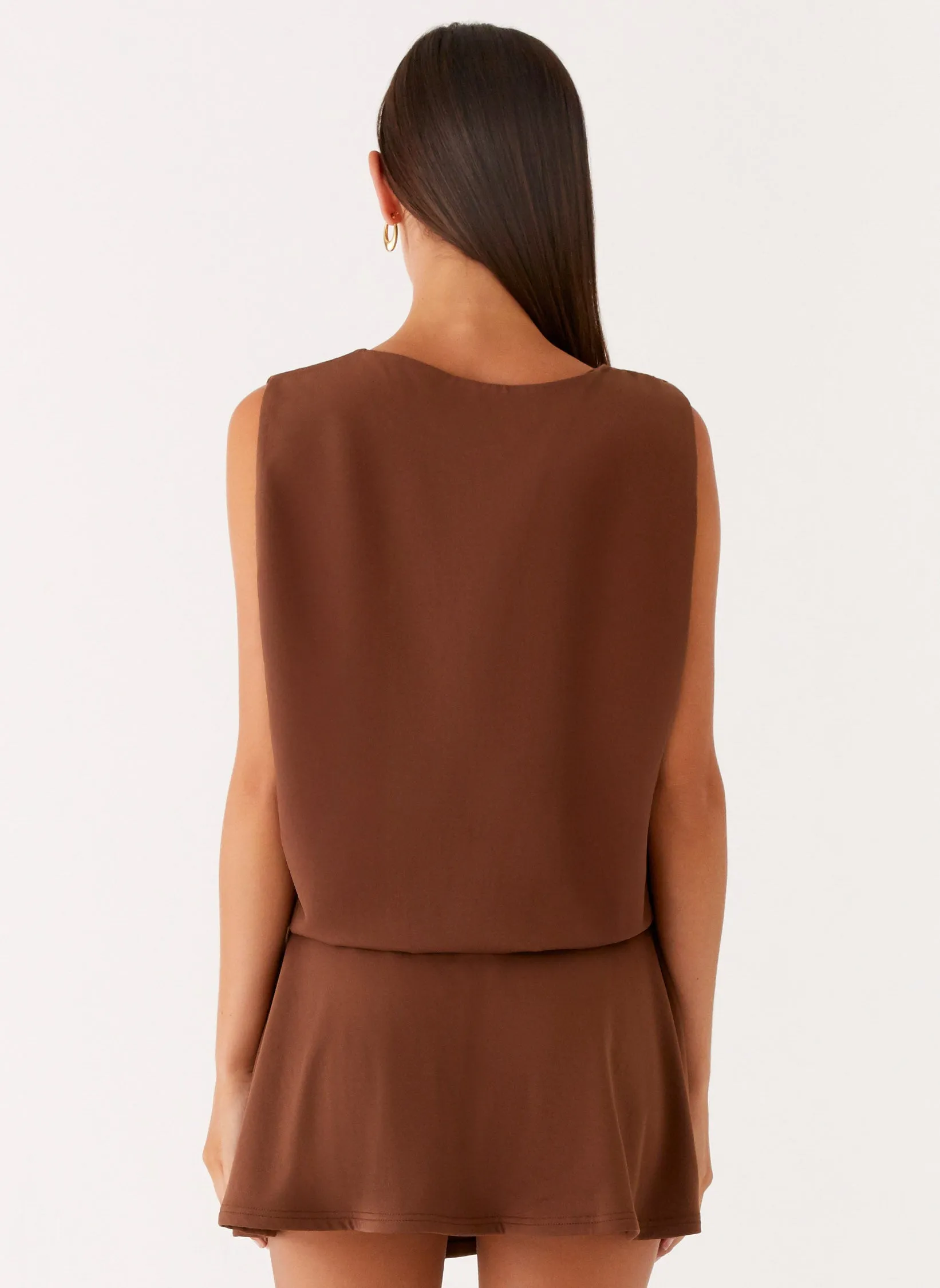 Bright Feel Timeless Soft Ala Mini Dress - Chocolate