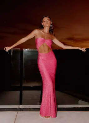 Casual Motion Lorenzo Maxi Dress - Raspberry