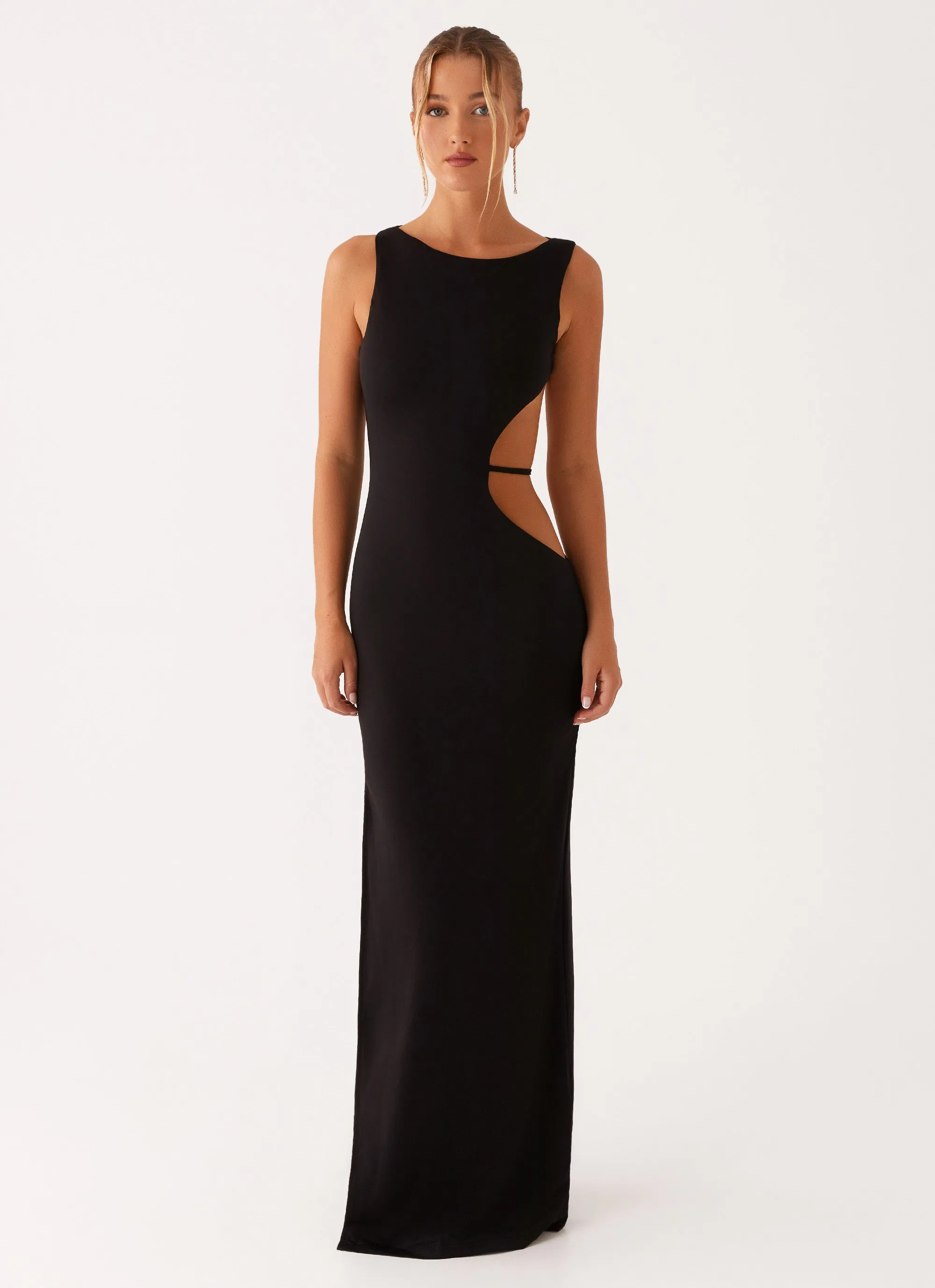 Autumn Look City Flow Sutton Maxi Dress - Black
