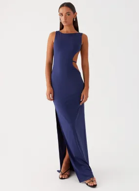 Sutton Maxi Dress - Navy Daily Style Smooth Surface