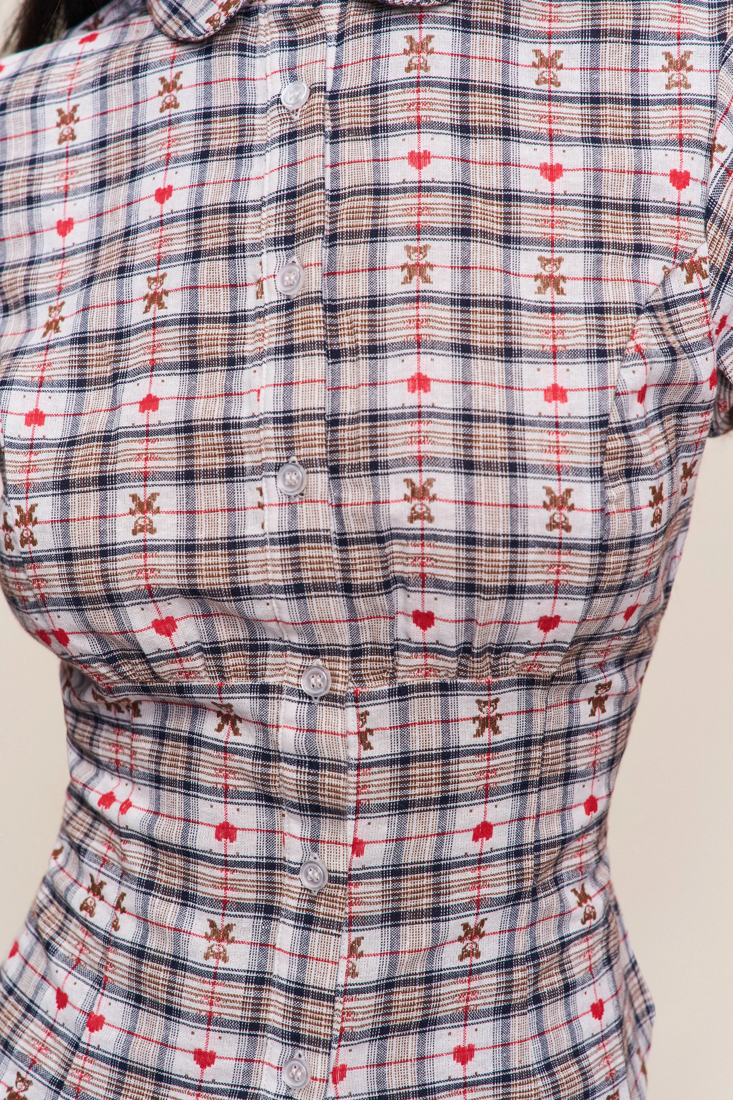 Liana Plaid Top NeutralPalette