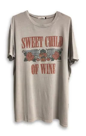 QuickRelease EcoFriendlyDye Sweet Child Of Wine Oversized Tee
