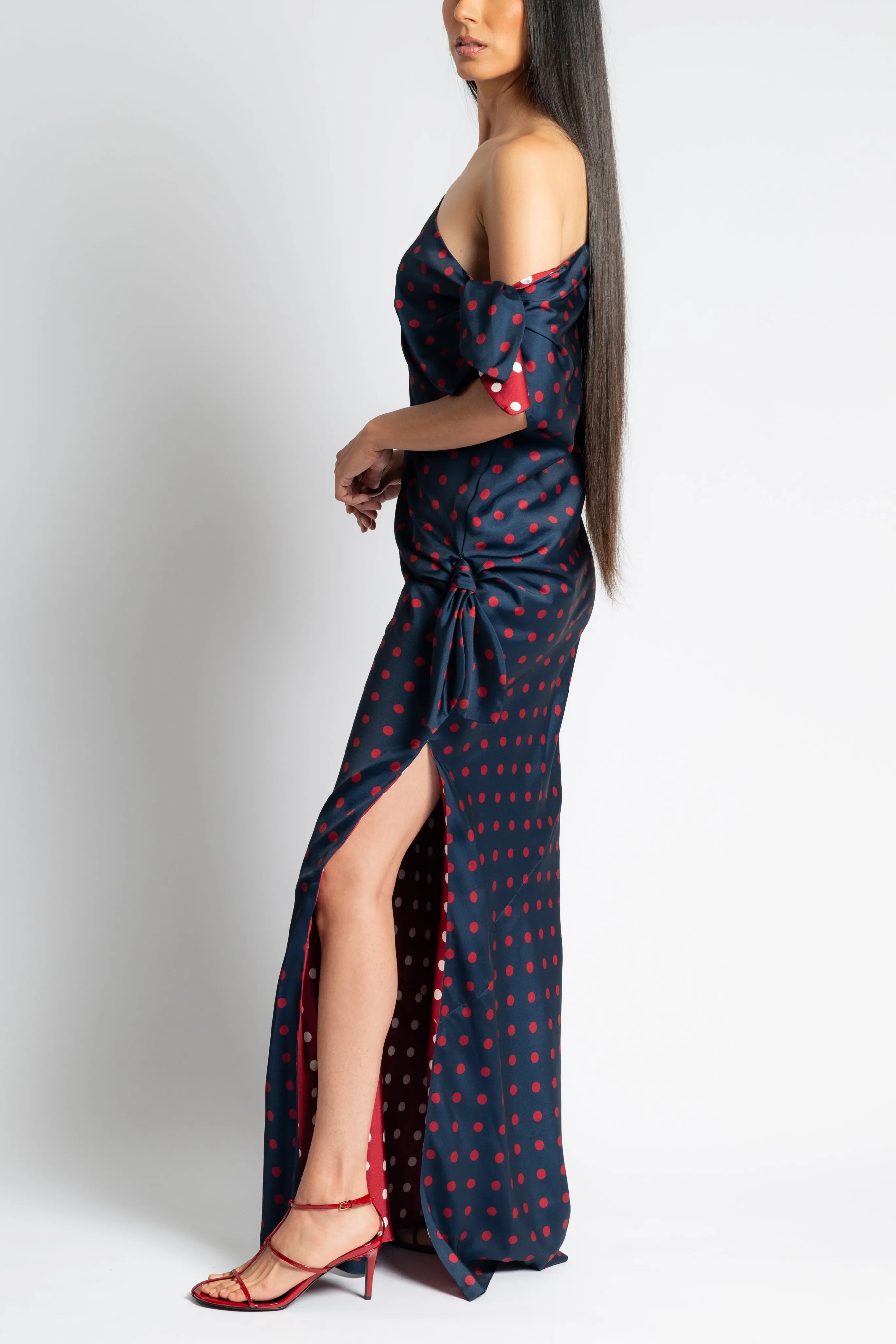 Tabard Tie Dress Inner Feel Silky Touch