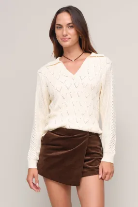 Tabi Sweater Ribbed Neckline Eco Friendly Fabric