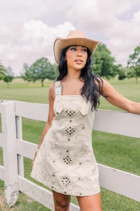 Stampede Buckle Dress -Sand Relaxed outdoor dress Travel Friendly