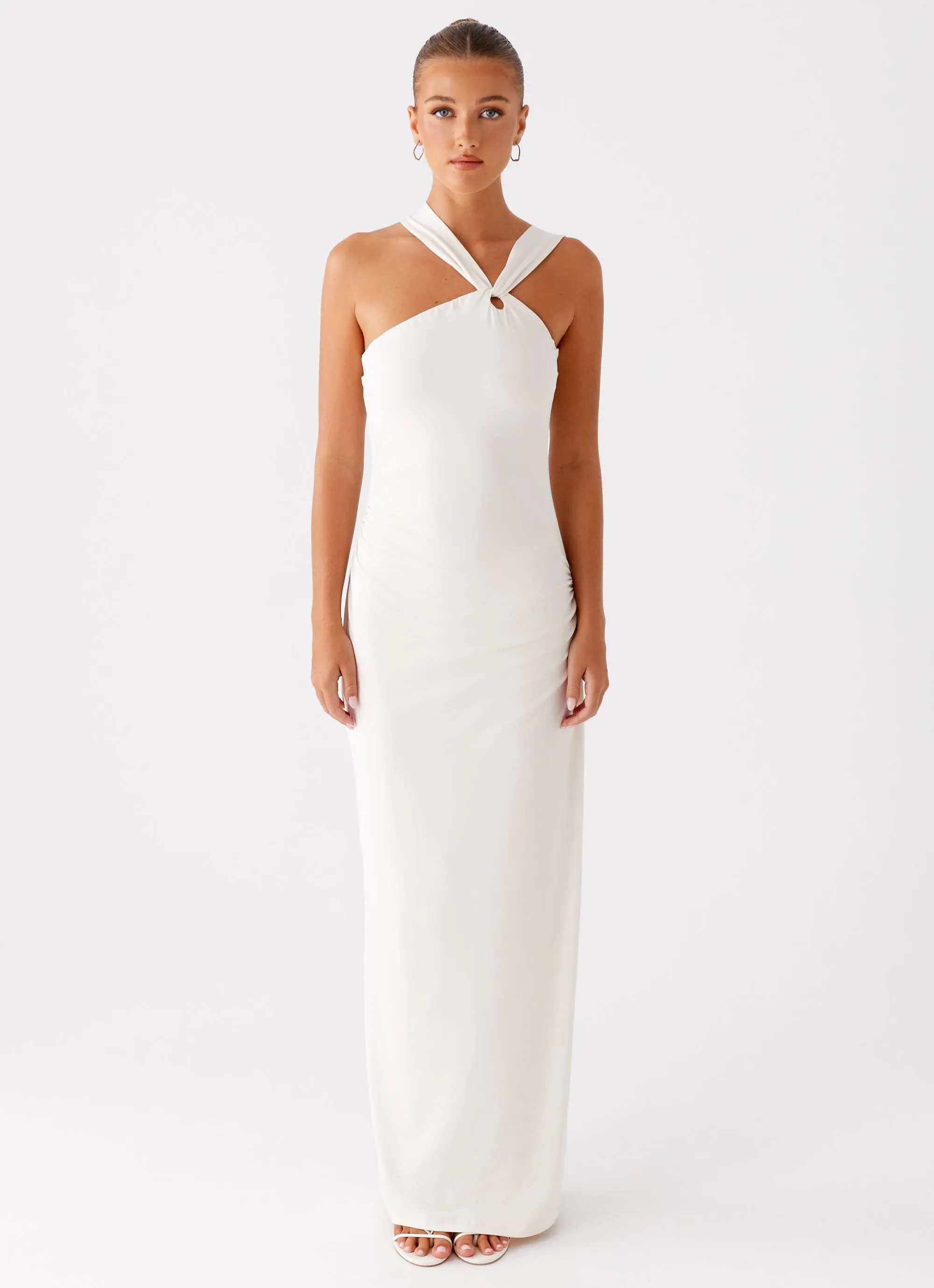 Tamira Maxi Dress - Ivory Trend Movement Textured Layers