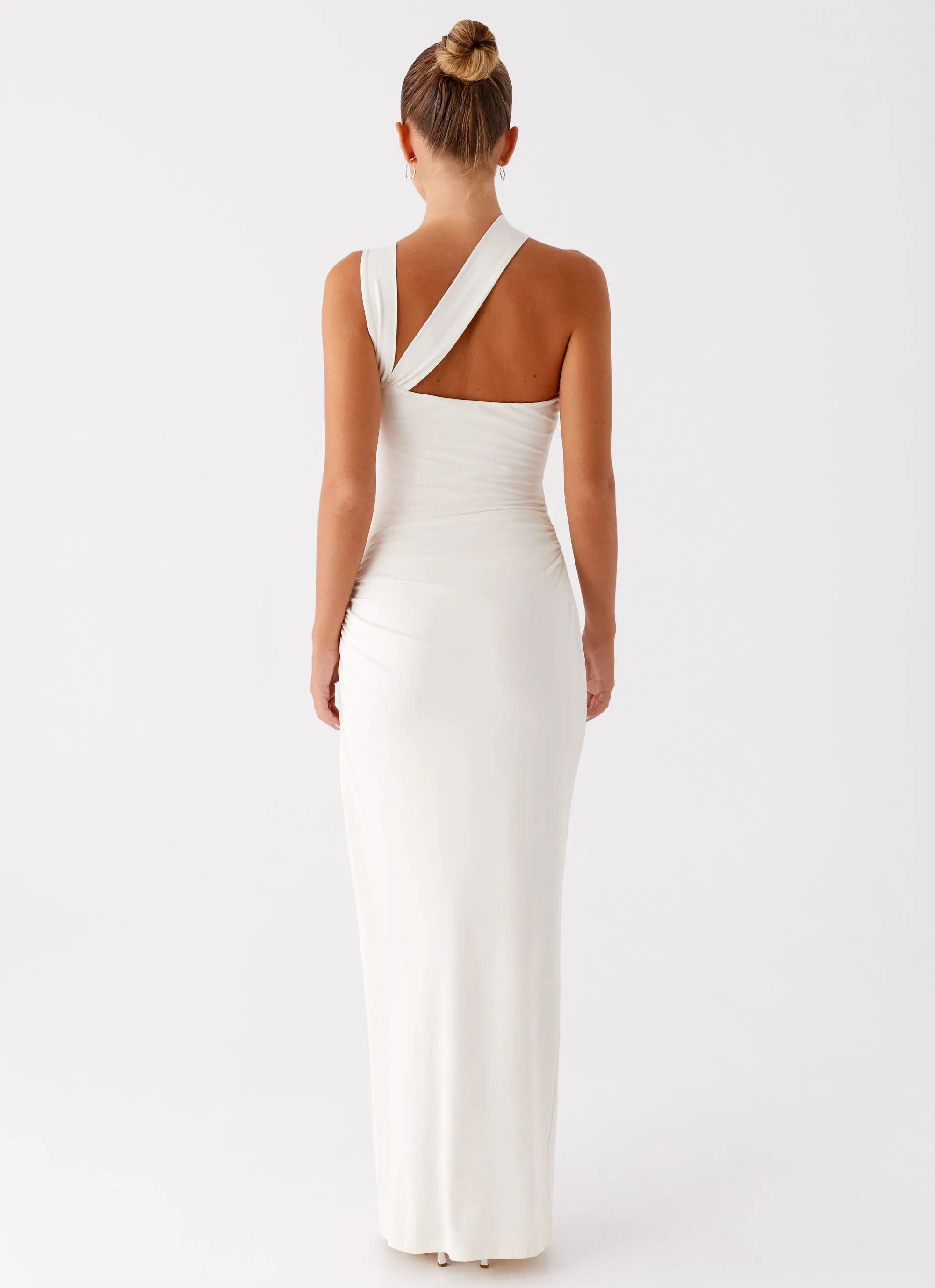 Tamira Maxi Dress - Ivory Classic sheath dress
