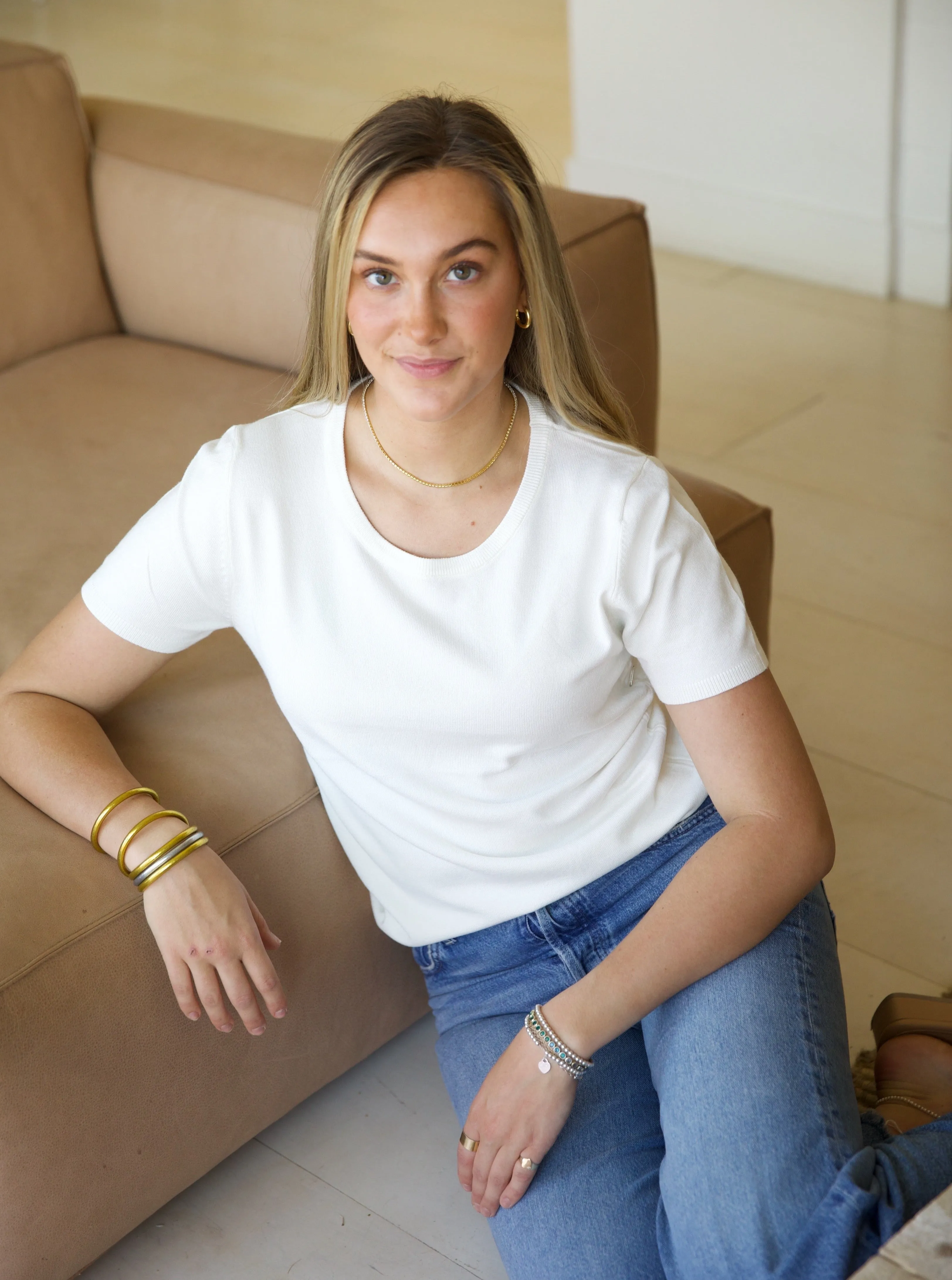 Workout Apparel Jane Crew Knit - Ivory