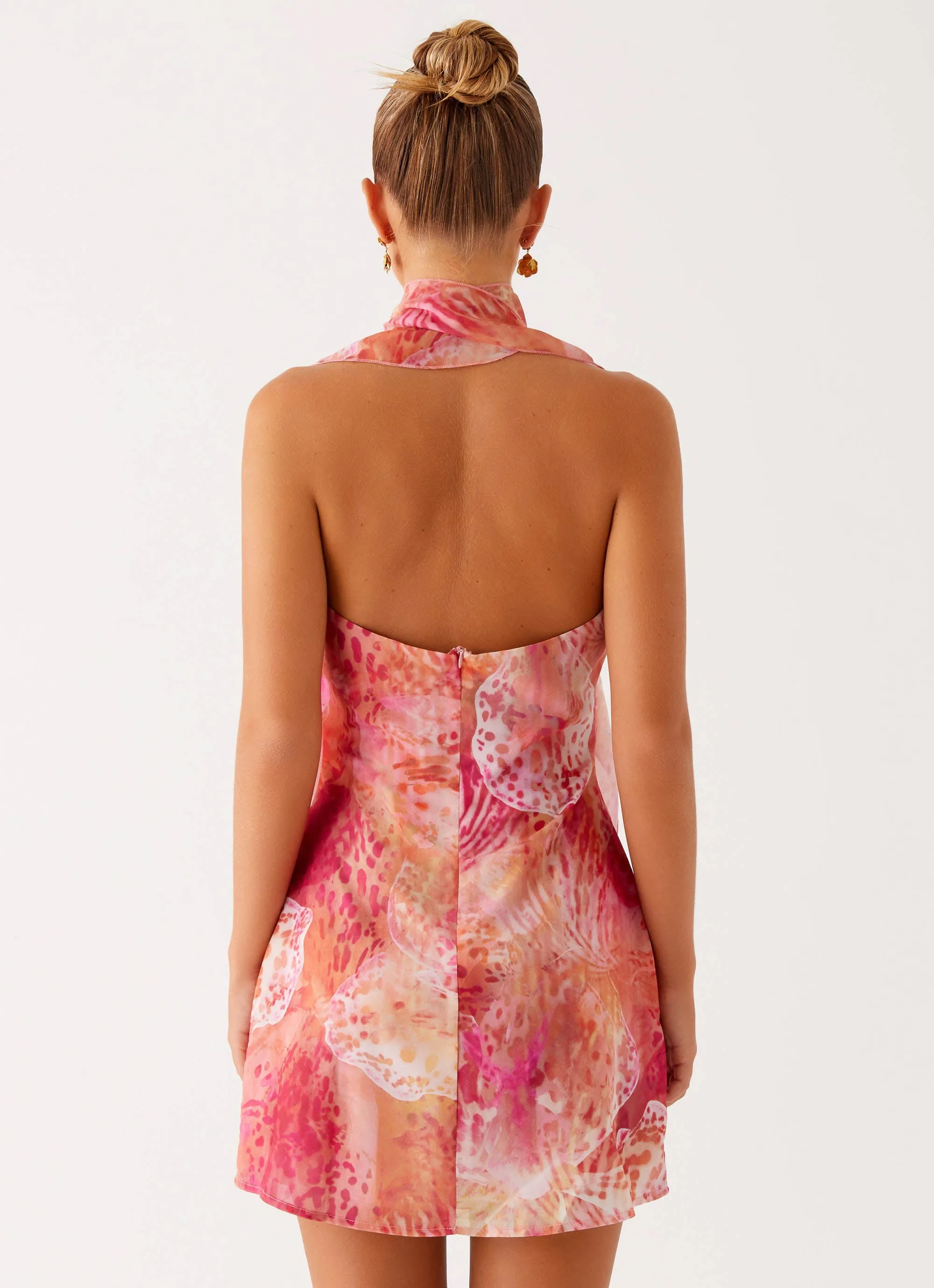 Tanner Mini Dress - Flamingo Fling Comfortable and Flattering