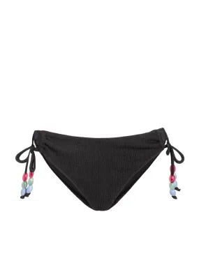 Swim Fitness Textured Grip Details Taryn Bottom In Black Texture