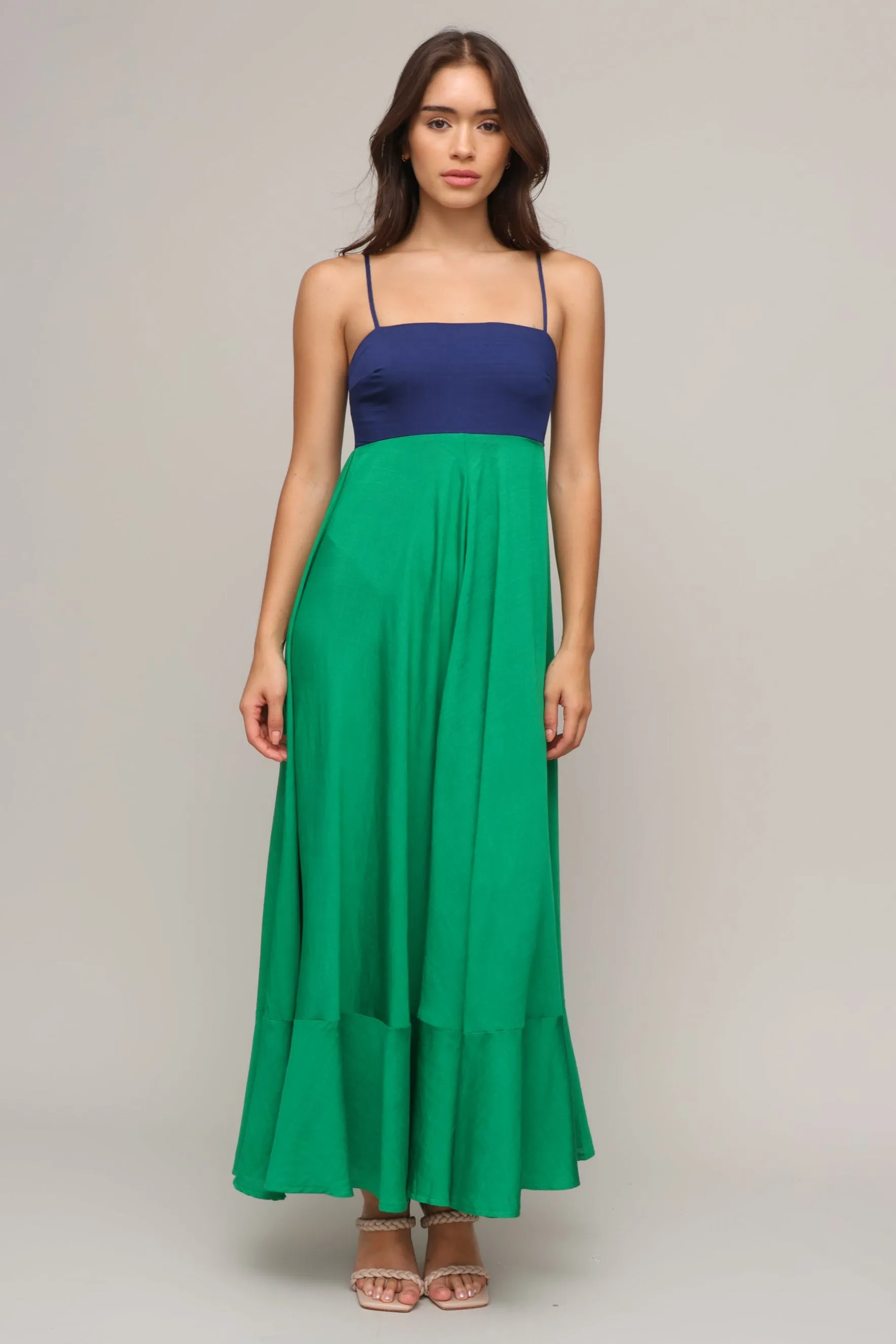 Tate Colorblock Maxi Dress Chic Look Summer Fashion