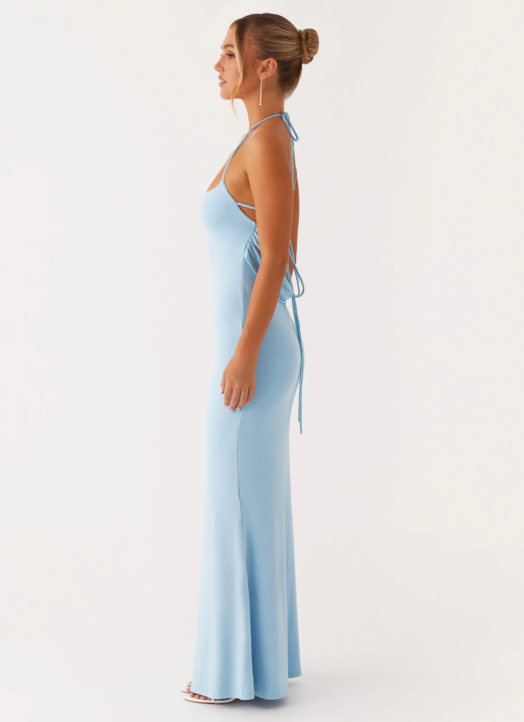Sophisticated Design Versatile Layering Talk About Us Maxi Dress - Blue