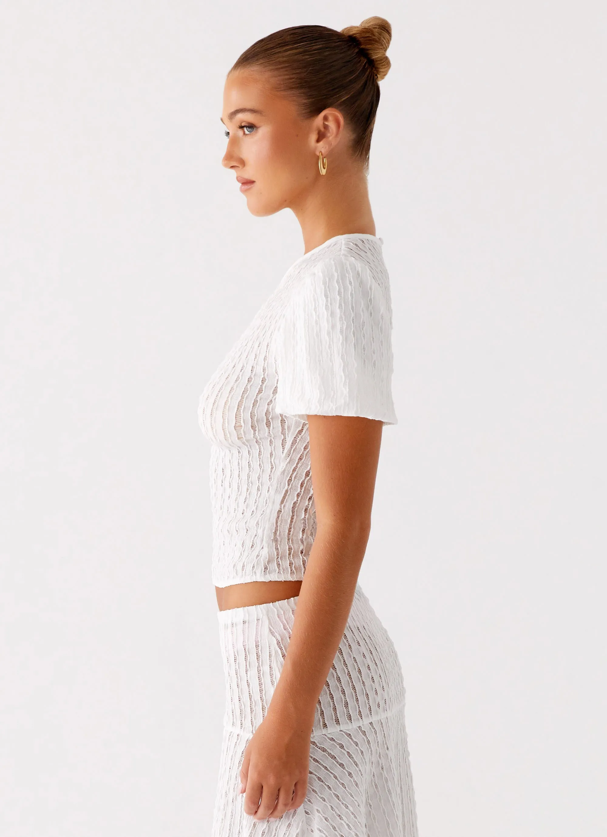 Katta Top - Ivory EcoFriendlyTexture BreathableMesh