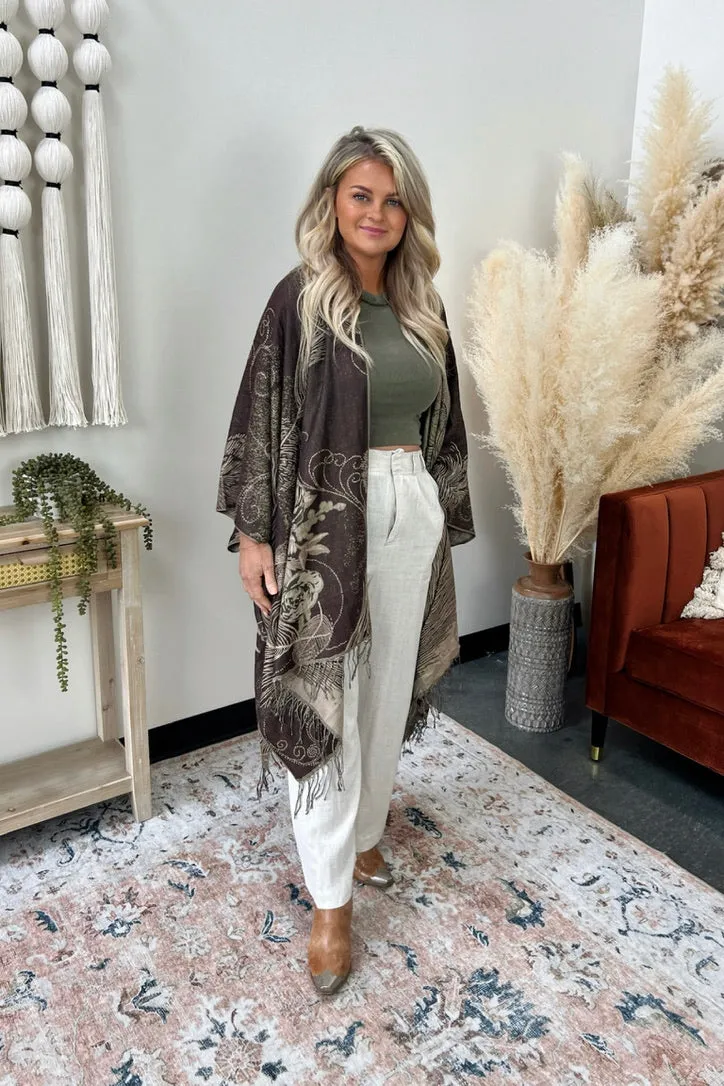 Temperature Regulating Textile Pondicherry Woven Kimono