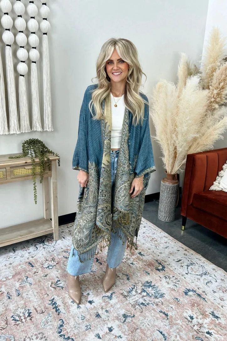 Pondicherry Woven Kimono Drop Shoulder MoistureWickingMaterial