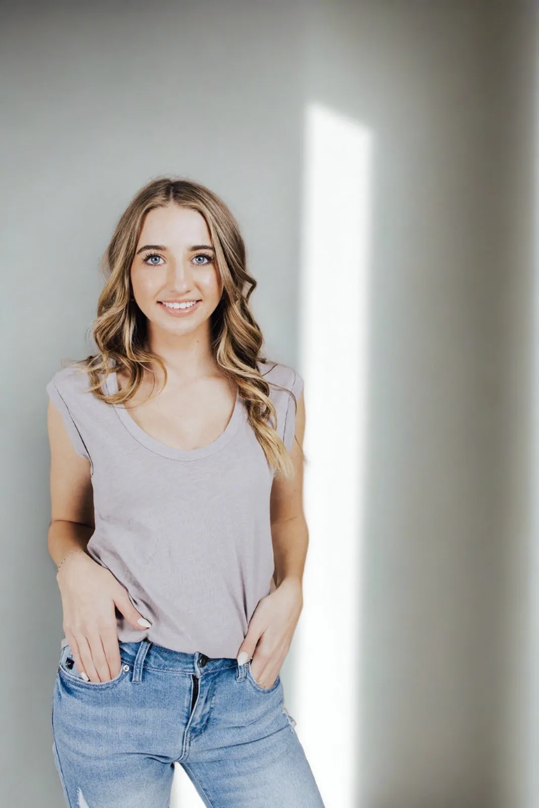 Talladega Cap Sleeve Top - FINAL SALE Silicone Print Detail