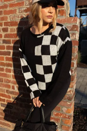 Checkered Charm Sweater MultiPly Yarn Construction