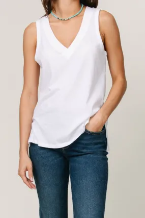 The Californian V-Neck Tank Formal top Comfortable Style