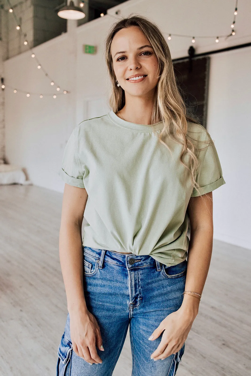 Hidden Storage Pocket The Spins Baby Tee