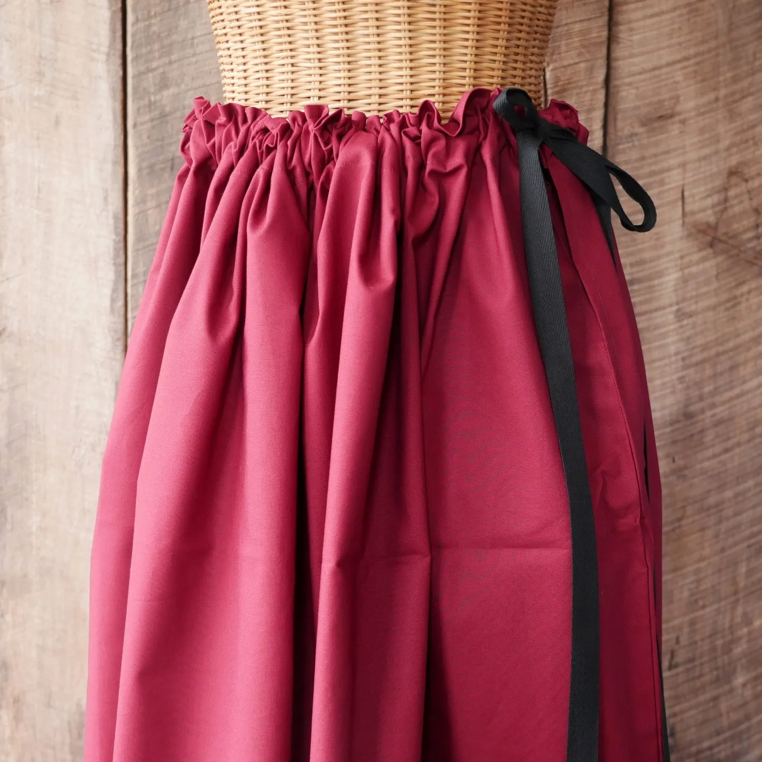 Drawstring Skirt - Plain Fringe Detail Outdoor Gathering
