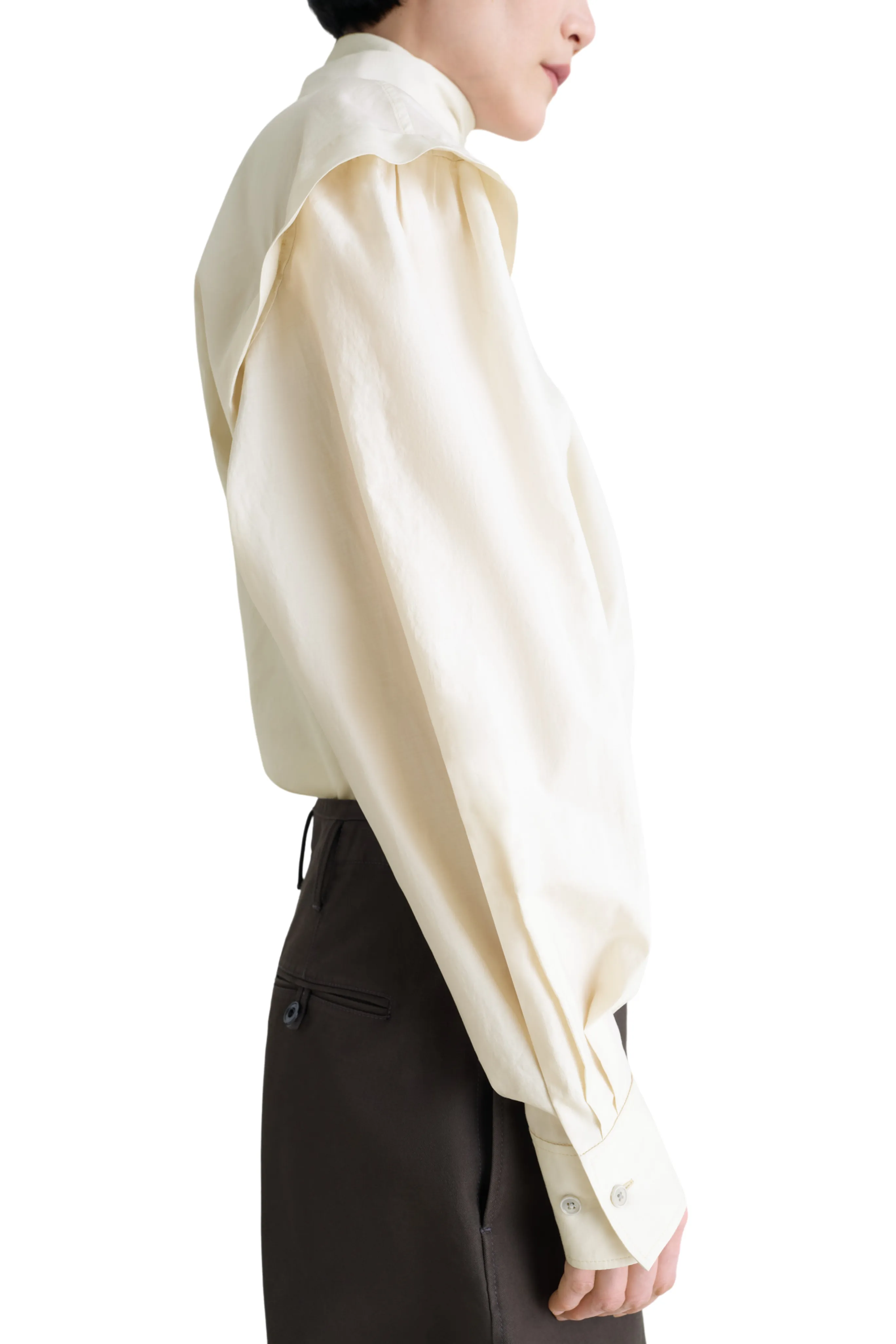 Ascot Blouse Denim Shirt