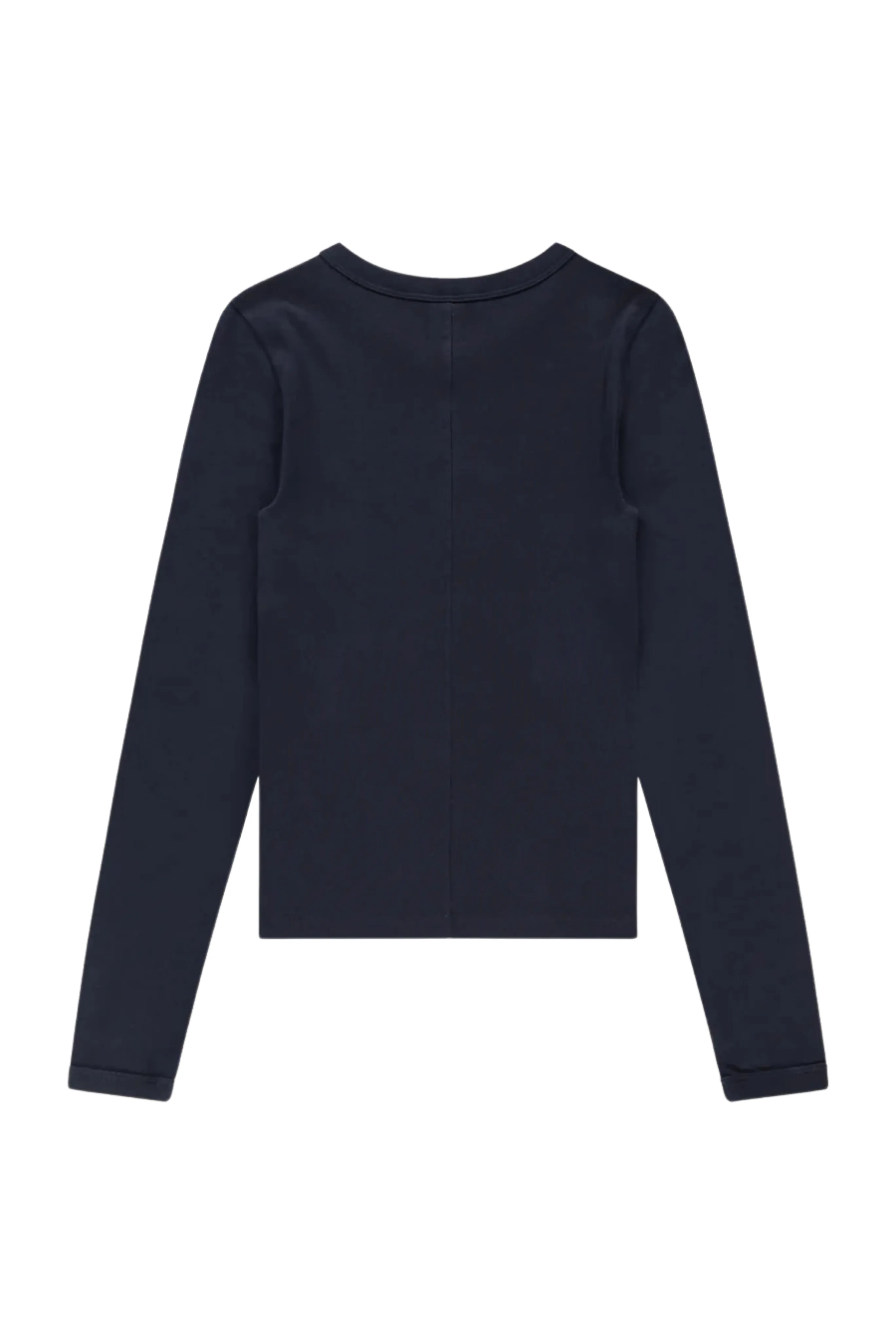 Jill Long Sleeve Tee in Navy Hypoallergenic fabric ButtonDownCollar